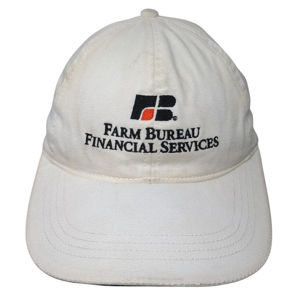 Farm Bureau Financial Services Slideback Baseball Cap White One Size Velocity